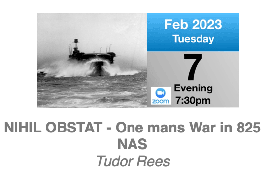 BMMHS Zoom Talk: One man’s war in the Battle of the Atlantic: Tuesday 7th February 2023 7:30pm