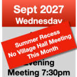 Summer Recess BMMHS Events 2027