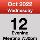 Meeting 12th Oct 2022