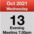 Meeting 13th Oct 2021